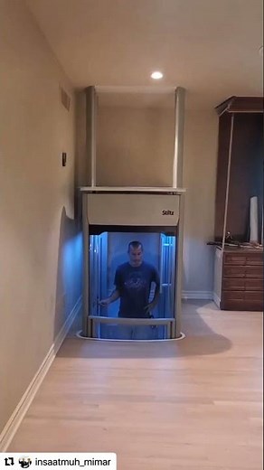 Ascenseur domestique dans la maison