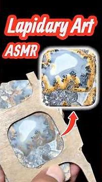 From rough to polished — this dendritic agate reveals its hidden landscape #gemstone