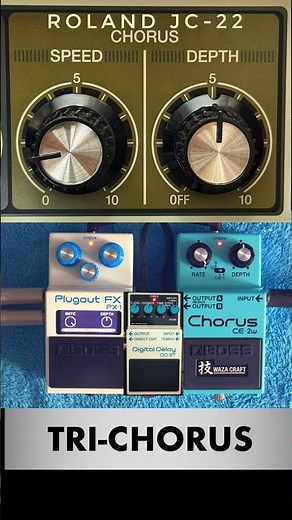 Boss and Roland TRI chorus with PX1, CE2W and JC22