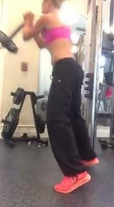 Workout Wednesday! Here are three full body moves that you can do using just a long bar! Always be sure to focus on posture! | Ripped by Jules