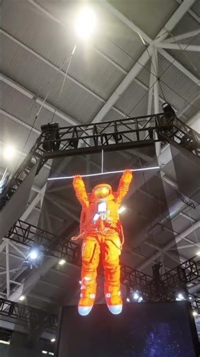 Led Holographic Transparent Screen | Floating 3D Visual Display Technology #eventtechnology