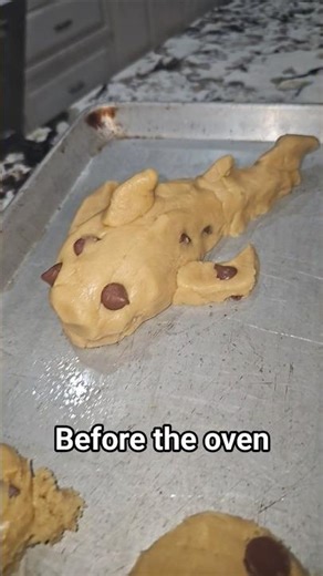 my shark turned into a flounder #cookie #baking #cookiedough #shark #fyp #shorts #foryou #trending