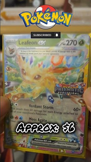 The Power of Nature! 🌿 Leafeon ex Reveal #pokemon #pokemontcg