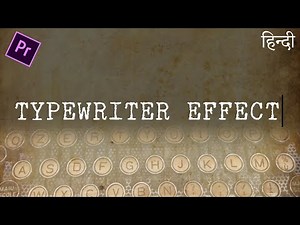 Typewriter Text effect Premiere pro | adobe premiere pro Hindi tutorial | MOGRT file included