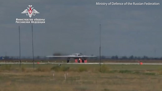 See the first flight of Sukhoi S-70, a new Russian jet