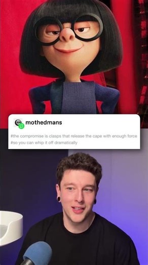 Edna Mode & Megamind Tumblr Post