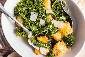 Crowd-Favorite Kale Caesar Salad - Home Cooking Collective