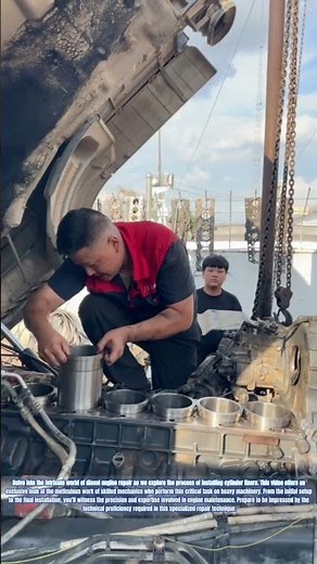Diesel Engine Overhaul: The Process of Installing Cylinder Liners