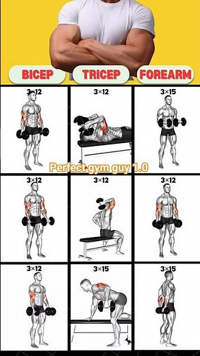 Complete Bicep, Tricep, and Forearm Routine #biceps #triceps #forearms #gymday