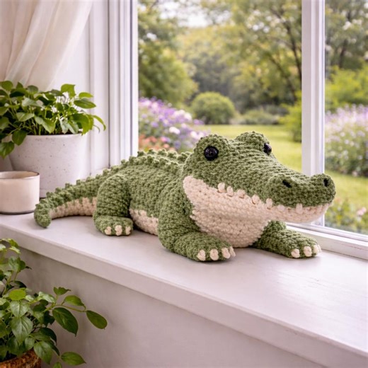 Crocodile Amigurumi Crochet Pattern PDF | Realistic Alligator Toy | Reptile Crochet Design | Advanced Animal Pattern | Digital Download - Etsy