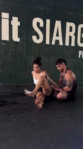 Wanna open up your partner… This partner-assisted adjustment decompresses the spine, releases