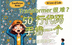 Transformer 很 难 ？ 50行代码手撸一个！（中）