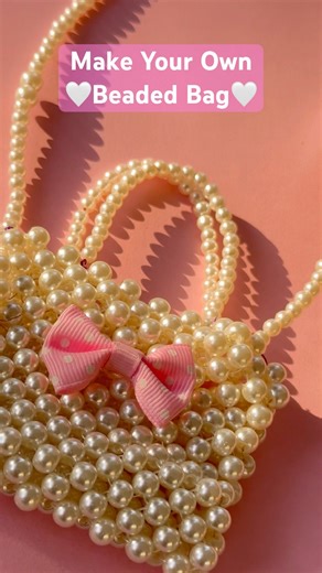 DIY Beautiful Beaded Bag✨💗