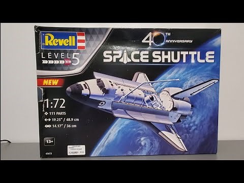 Revell 1:72 Space Shuttle 40th Anniversary Model Kit unboxing