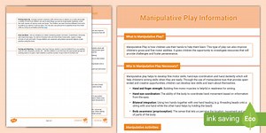 Manipulative Play Information Sheet