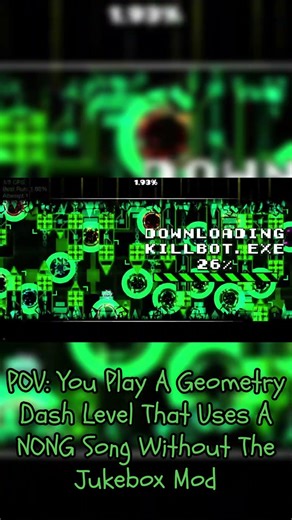 POV: You Play A Geometry Dash Level That Uses A NONG Song Without The Jukebox Mod #geometrydash #gd