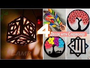 Transform Cardboard into Art! 4 DIY Home Decor Ideas You’ll Love!