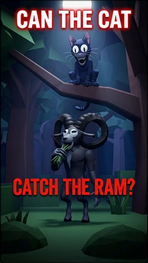 cat tried to catch ram and instantly regretted 😱🔥| 99 nights #99nightsintheforest #roblox #animation
