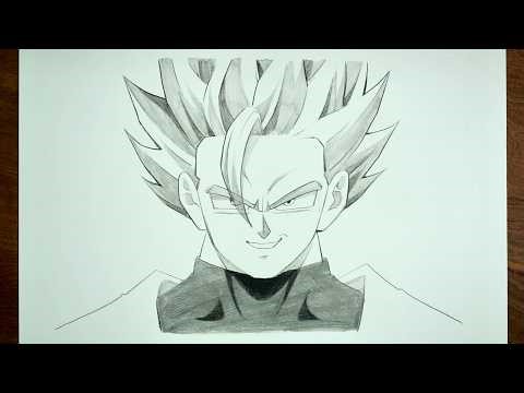 How to Draw Gohan Super Saiyan Step by Step | Easy Anime Drawing