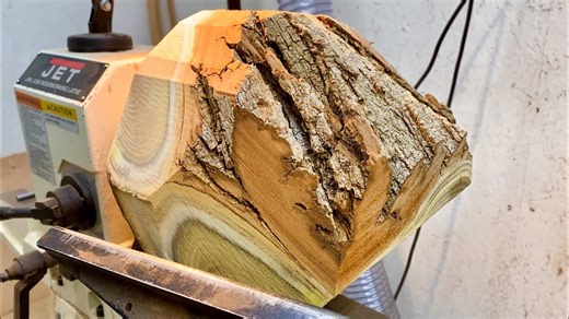 Wood art: The locust with a crown