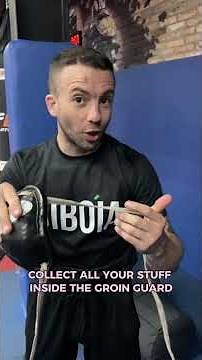 How to wear a muaythai groin guard on your own - tutorial