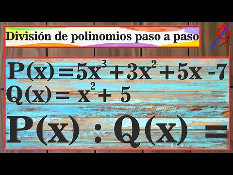 División de polinomios paso a paso.