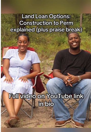If you're buying land and planning to build, you NEED to understand construction to perm loans. This is how land financing really works when you want to build a home. Don’t buy land without knowing your loan options. And yes,sometimes you gotta praise break when it makes sense 🙌🏾😂 #land #landowner #family #vlog #buyingland