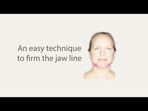 Bring back definition to your jaw line. Try this easy face taping application. Technique #1