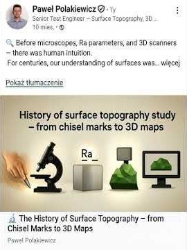 Surface Topography Hostory