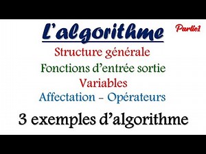 Algorithms: Basic Elements + 3 Examples