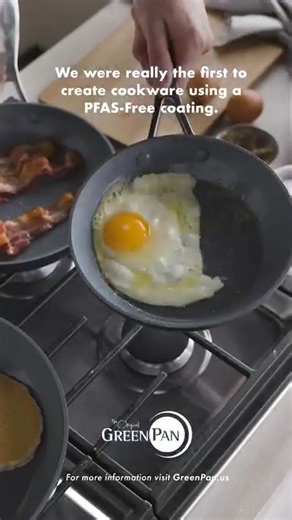 What you cook on matters 🌱 GreenPan is leading the way in sustainable cookware. GreenPan were the first to invent a PFAS-free nonstick coating, eliminating harmful chemicals that can affect both the environment and your health. From using recycled materials and sustainable energy in their factories, right down to our FSC-certified packaging, they’re committed to sustainability every step of the way 🌍 Safe for you, safe for the planet. #HealthyCooking #toxinfreeliving #nopfas #theoriginalgreenp