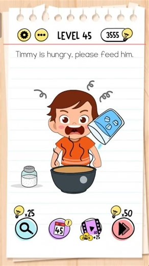 Brain Test – Level 45 Solution | All Answers & Walkthrough #BrainTest #PuzzleGame #Shorts