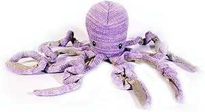 MON AMI Orla The Octopus Knit Plush Toy 14”, Octopus Stuffed Animal for Kids of All Ages, Use as Toy or Room Decor