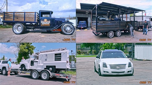 Texas Metal S7 E10 Coffee and Diesel Truck (Maxwell House - 1931 Ford truck & trailer/shop 1953 Chevy Ice-Cream truck 2012 Cadillac CTS Wagon) If you're going to get a build at Ekstensive, you can't expect to get your coffee from just any old coffee shop. Bill and his team of fabricators hand make a custom coffee shop on wheels, designed to match the classic look of a diesel 1931 Ford truck. | OMG TV-2