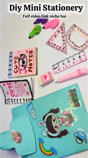 Cute Mini Stationery Items DIY ✨ Easy & Aesthetic Crafts #shorts #art