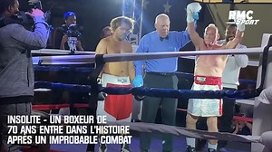 Un boxeur de 70 ans rentre dans l'histoire après un improbable combat