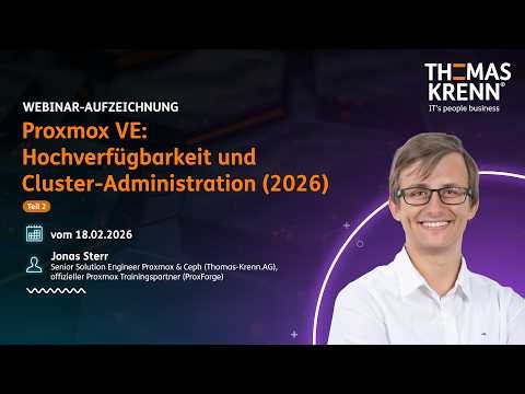Proxmox VE Teil 2: Hochverfügbarkeit und Cluster-Administration (2026)