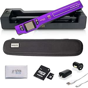 Vupoint ST470 Magic Wand Portable Scanner with Auto-Feed Docking Station + Hard Protective Travel Carrying Case + 8gb MicroSD Card - 1200dpi, PDF/JPEG, 1.5 LCD - for Photo, Document, Receipt