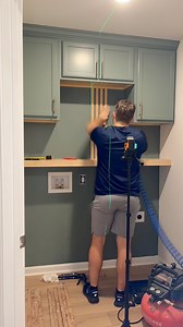 Welcome to my *new* office! According to Cody, this is where I conduct all my ‘business’—because apparently, sorting socks is my full-time job. His sarcasm is strong throughout this reel, but so is my love for this laundry room makeover! ✨ From builder-grade to *actually enjoyable*, I might just start taking my breaks in here. What do you think of the transformation? ...#LaundryRoomGlowUp #CodyBeingCody #NotActuallyMyOffice #AchievableHome #DIY #BetterHalfBuilds #DIYJourney #Renovation #Project 