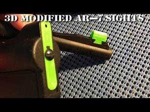 3D Printed Modified Sights for AR-7
