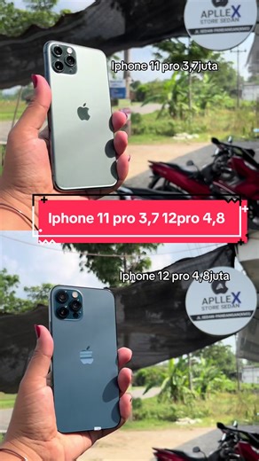 iPhone 11 pro 3,7juta iphone 12 pro 4,8juta memiliki spesifikasi yang cukup jauh iphone 12 pro lebih unggul pegangan lebih solid dan hasil kamera lebih jauh bagus dari iPhone 11 pro overall sama bagusnya tergantung kebutuhan kalian yuk yang mau gass ke Applex store sedan atau WhatsApp 08814140201 #iphone11pro #iphonemurahrembang #iphonemurah #iphone12 #iphone12pro