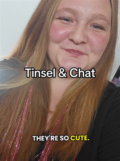 A little tinsel install and chat. ps. I'm going back for new colors red for sure!! #utah #hairtinsel #clipintinsel #momtalk