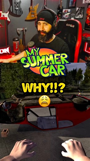 3.8K views · 22 reactions | My Summer Car funny gaming moments gameplay. This car simulator game is unpredictable. #mysummercar #cargames #simulator #funnygaming #gameplay | The Iron Lyon | Facebook