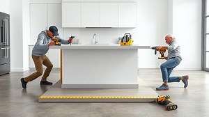 how to install kitchen island to concrete floor? - Test Food Kitchen