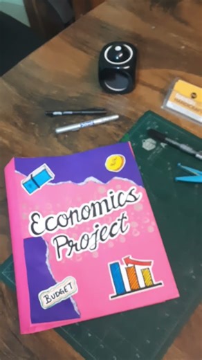 Economics Project File Decoration Ideas #creative #projectfiledecoration #filecover #projectfile
