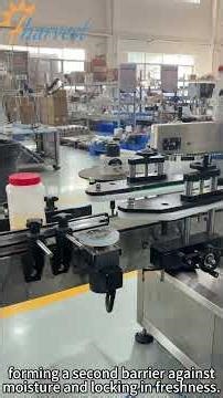 4-headweighing and filling,double-head screw capping,and labeling integrated:Granule production line