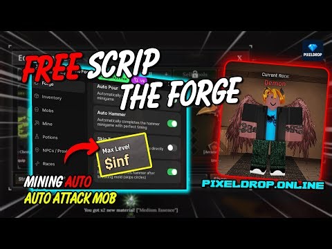 FREE The Forge Script Roblox | Auto Craft, Farm & Mining (Latest Update)