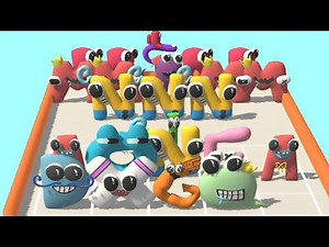 (MEE GAMES) MERGE LEVEL 43 'ALPHABET LETTER LORE' Run Battle NEW Version ⭐⭐⭐⭐⭐ abcdefghijklmnopqrstu