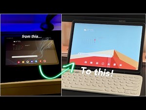 How to customize Samsung Tab S8 homescreen and app icons (no download!)