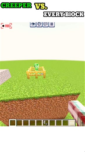 Can ANY Block Survive a Creeper Explosion?! #shorts #minecraft